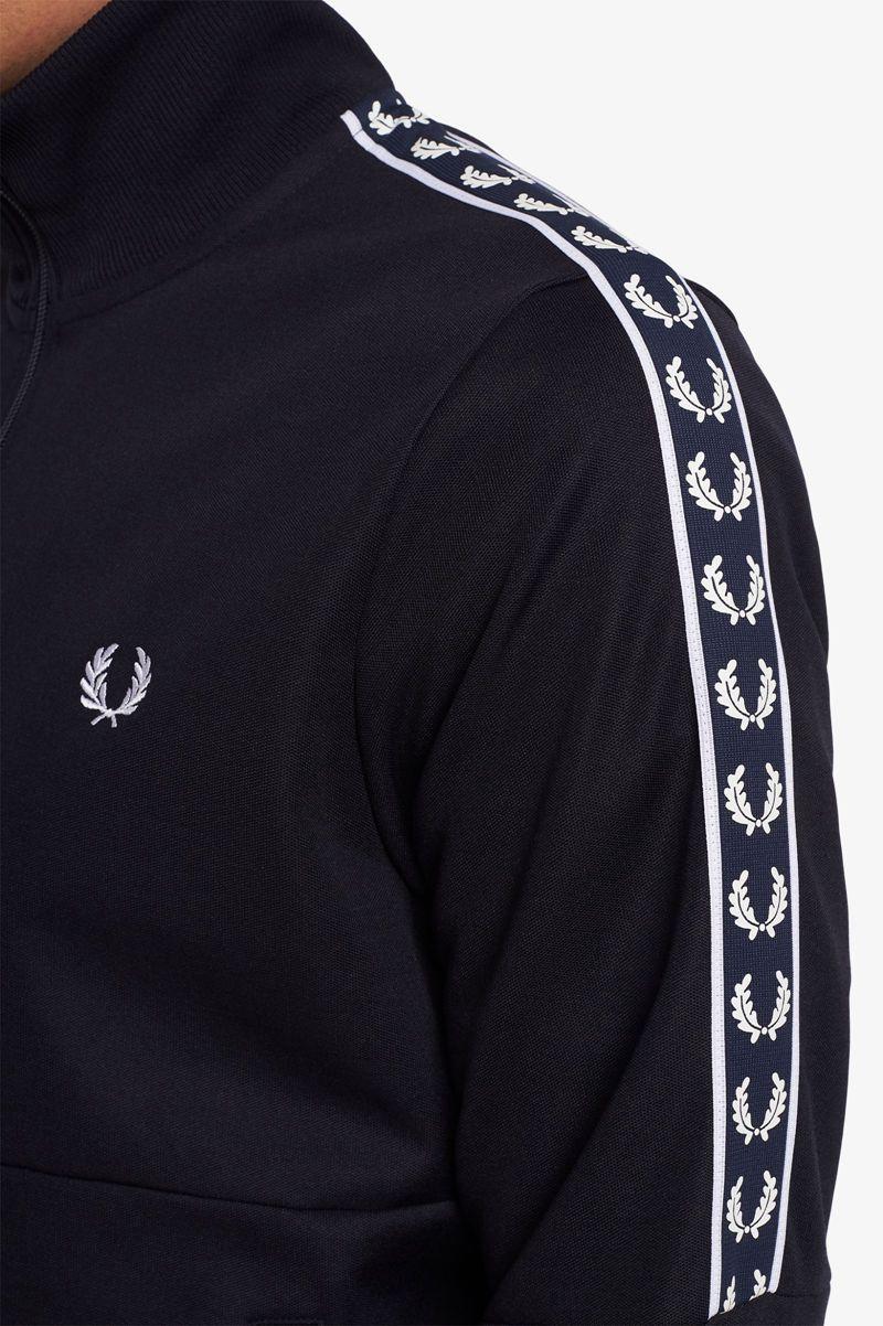 Geaca Barbati Fred Perry Panelled Taped Track Bleumarin | RO 1223GSOL